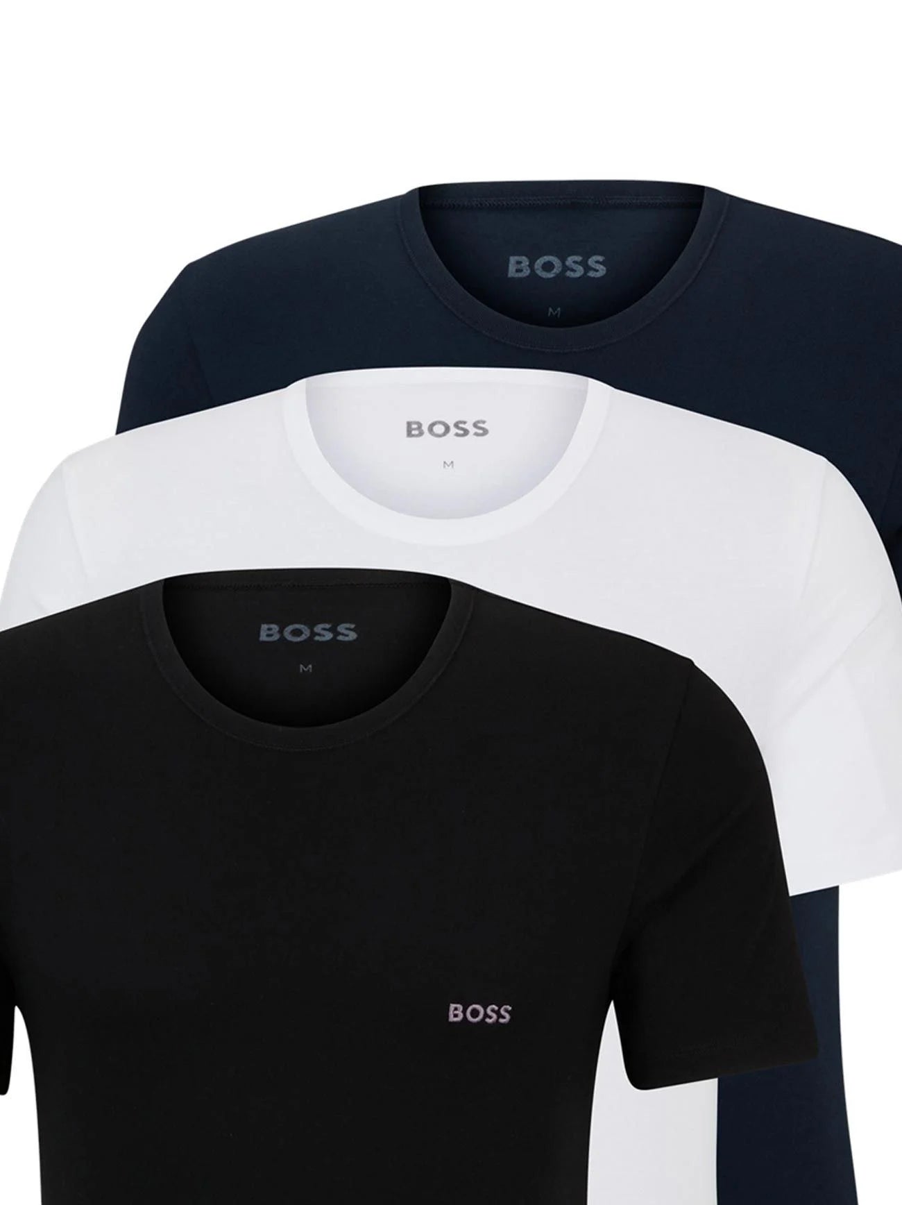 3 pack hugo boss t shirts best sale