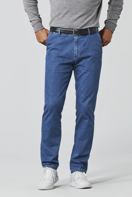 Meyer 223 Oslo Cotton Trousers Denim