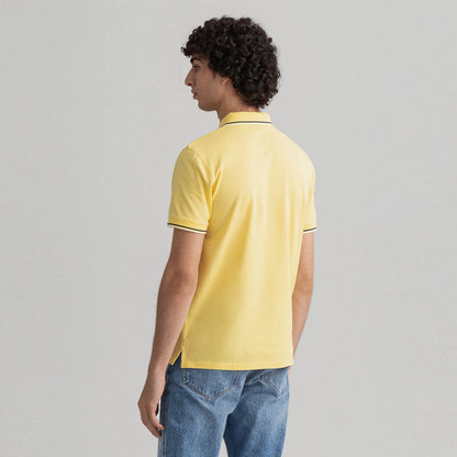 GANT Contrast Tipping Polo Shirt - Yellow