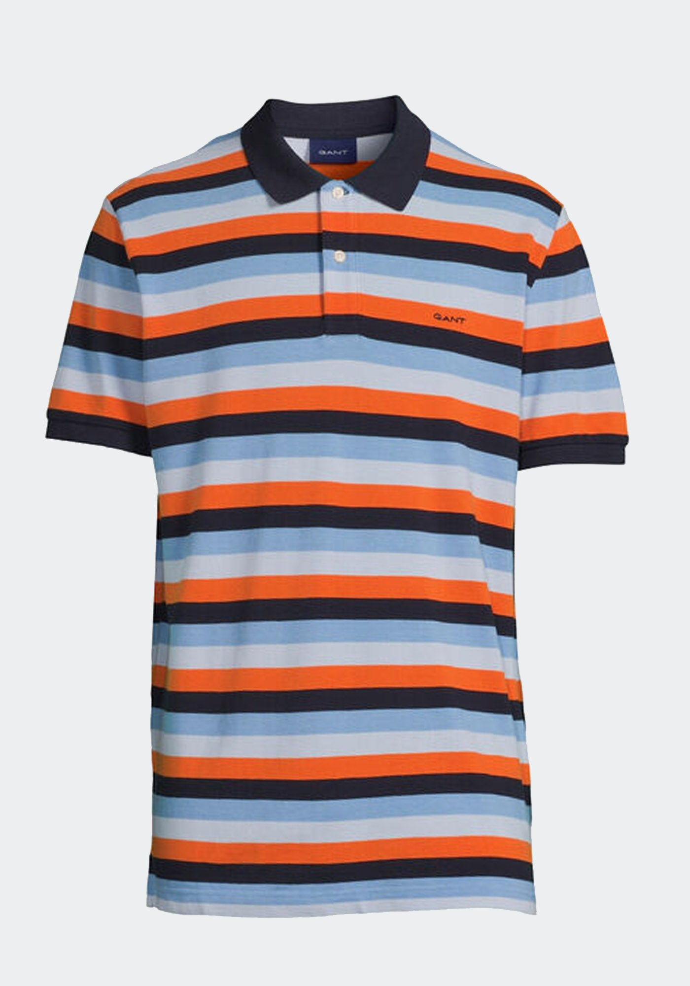 Gant Multi Stripe Ss Pique Polo Shirt - Multicolour