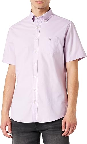 Gant Regular SS Oxford Shirt - Lilac