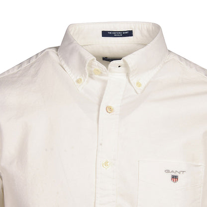 Gant Regular SS Oxford Shirt - White