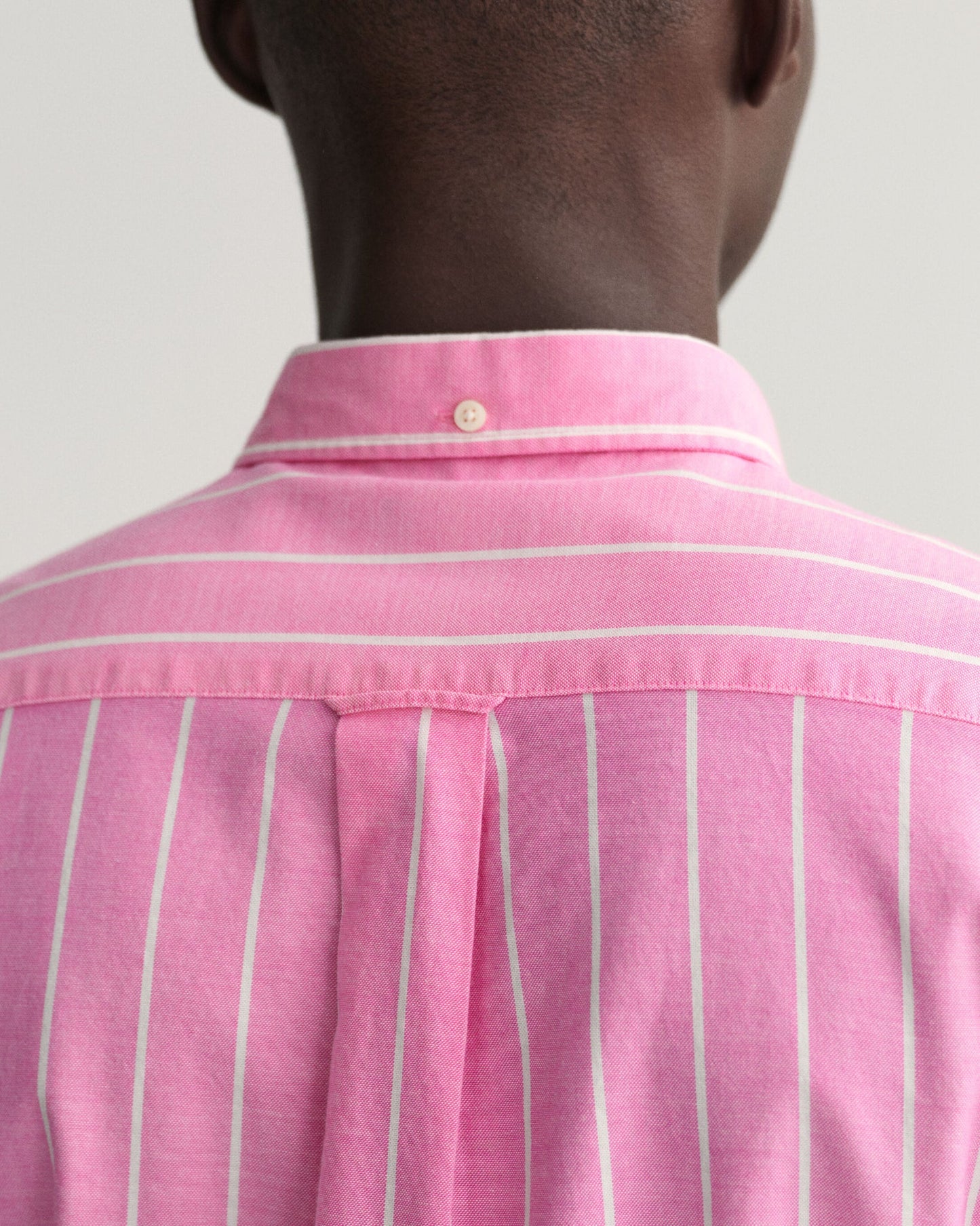 Gant Regular Fit Striped Oxford Shirt - Pink