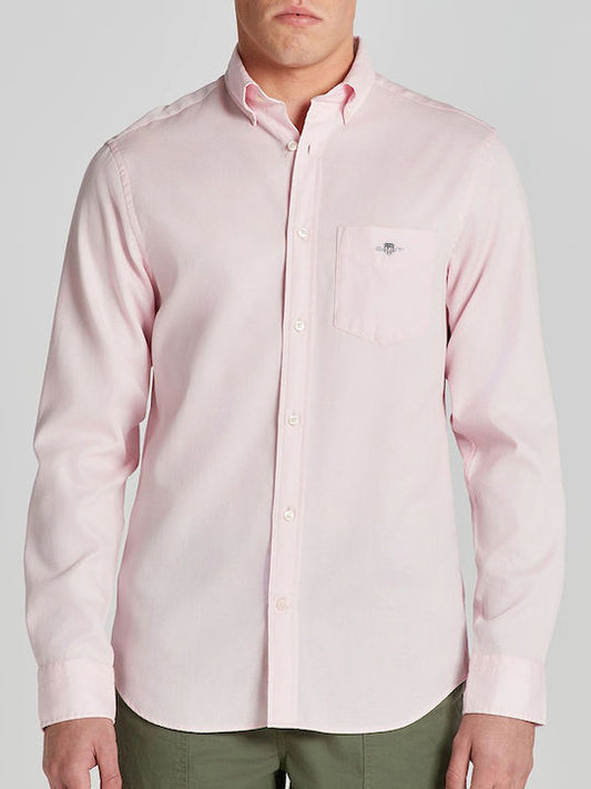 Gant Honeycomb Texture Shirt - Light Pink