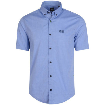 Hugo Boss Biadia Short Sleeve Casual Shirt - Persian Blue