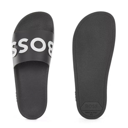 Hugo Boss Men's Slides In Black