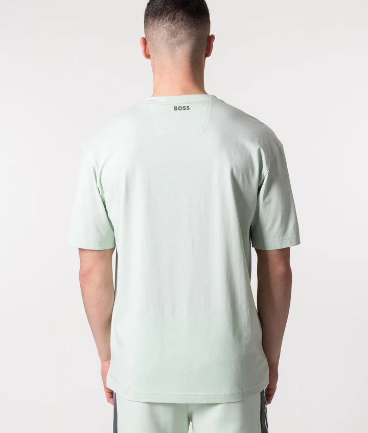 Hugo Boss Relaxed Fit Colour-Block Logo T-Shirt - Open Green