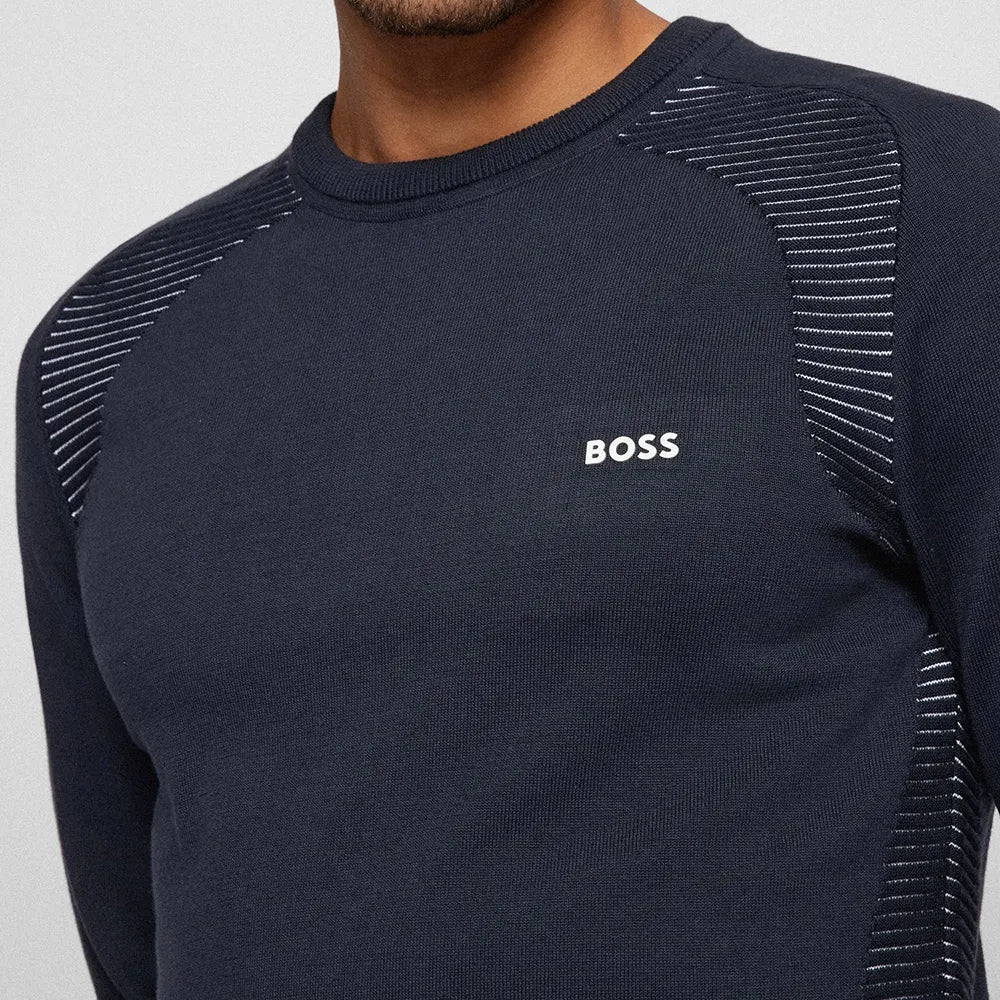 Hugo Boss Ramal Crew Sweater - Dark Blue