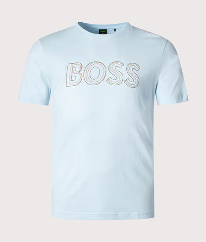 Hugo Boss Tee 1 T-shirt - Pastel Blue