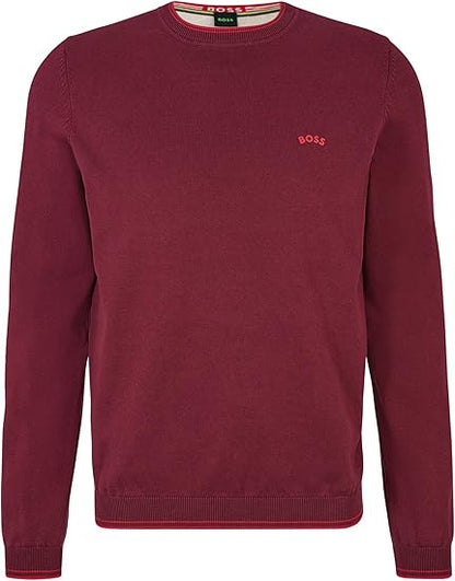 Hugo Boss Ritom Crew Neck Jumper - Dark Pink