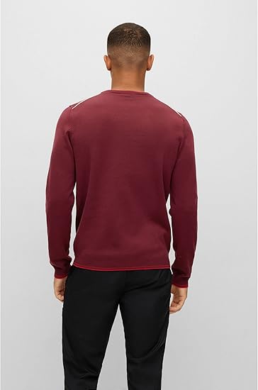 Hugo Boss Ritom Crew Neck Jumper - Dark Pink