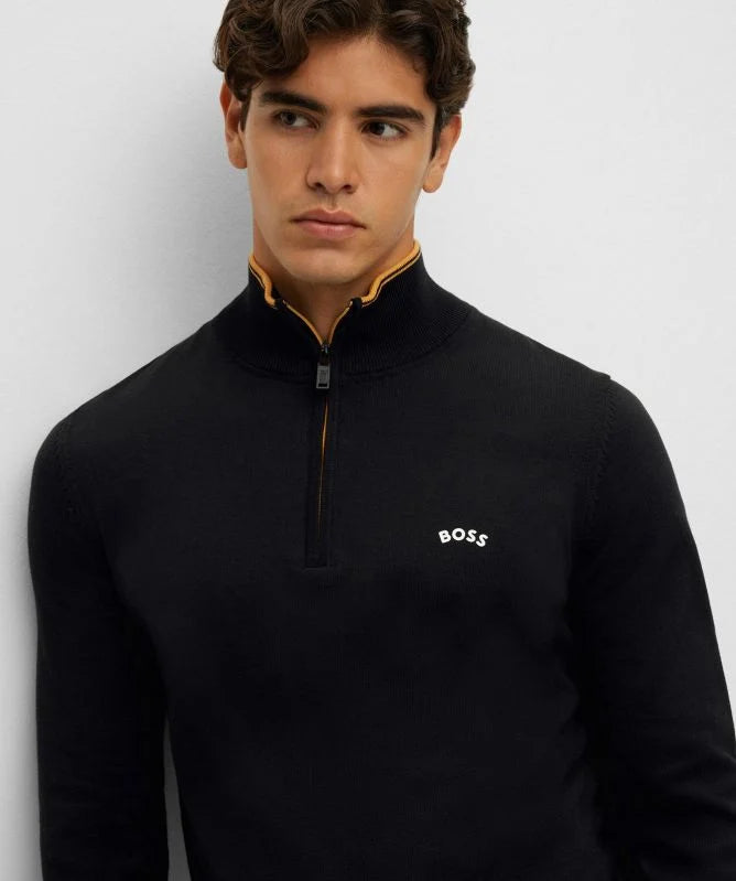 Hugo Boss Zitom_w22 Half-zip - Black