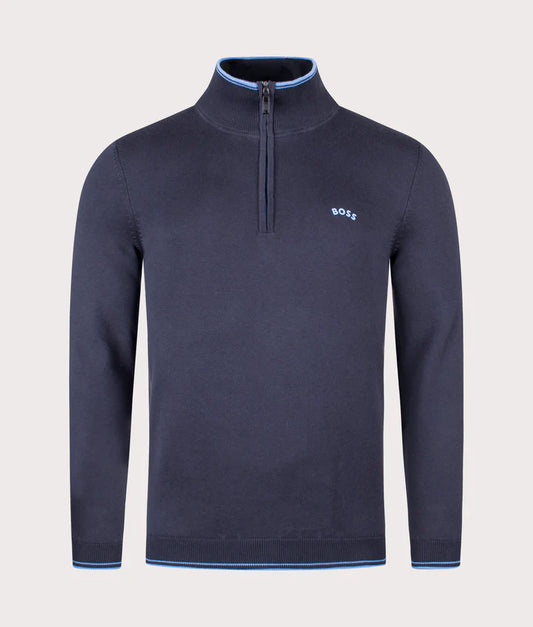 Hugo Boss Zitom_w22 Half-zip - Dark Blue