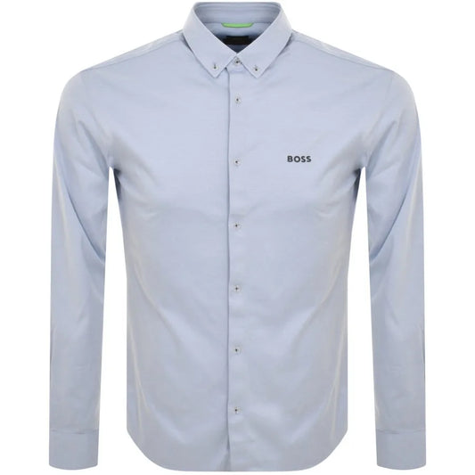 Hugo Boss Biado R Long Sleeved Shirt - Light Blue