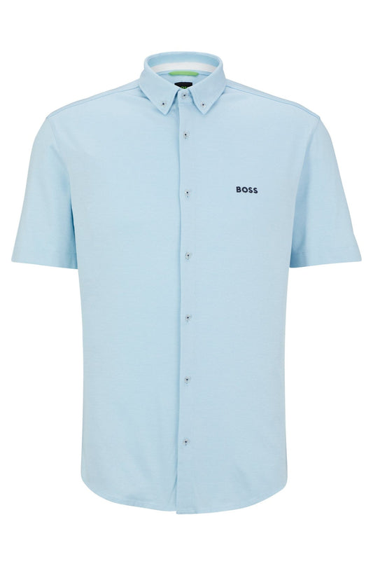 Hugo Boss  Biadia R Short Sleeve Shirt - Light Blue