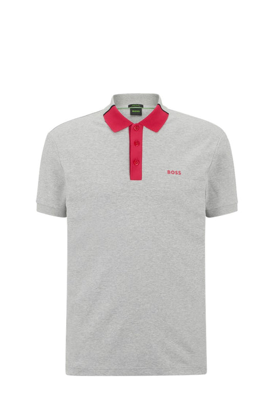 Hugo Boss Paddy 3 Jersey Polo - Light Grey