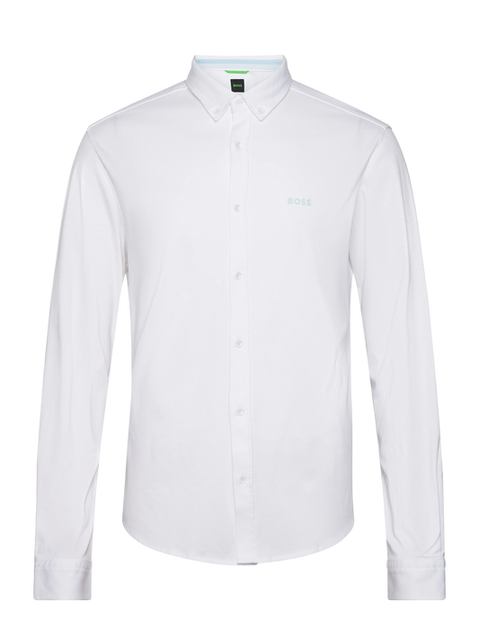 Hugo Boss BIADO R Regular Fit stretch Shirt - White