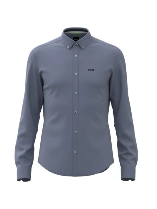 Hugo Boss BIADO R Regular Fit stretch Shirt - Navy