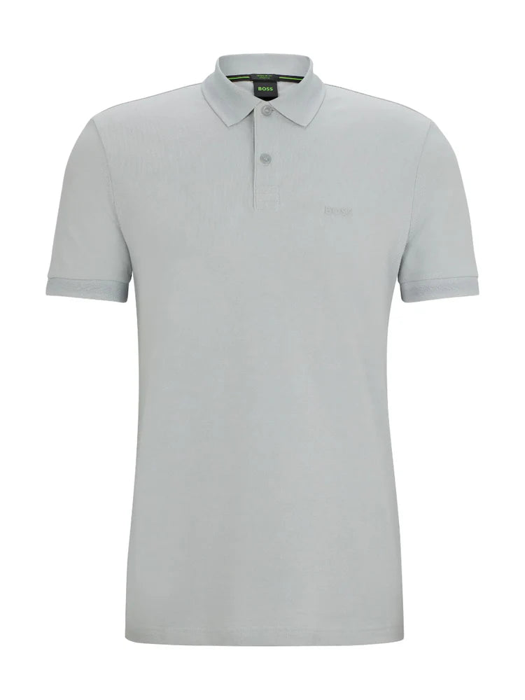 Hugo Boss Pio Regular Fit Polo - Light Grey