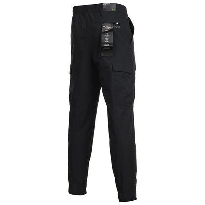 Hugo Boss Tapered-fit Trousers In Easy-iron Stretch Poplin - Black