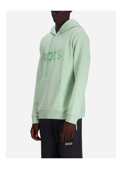 Hugo Boss Soody 1 Mens Pullover Hoodie SMALL SIZEES - Open Green