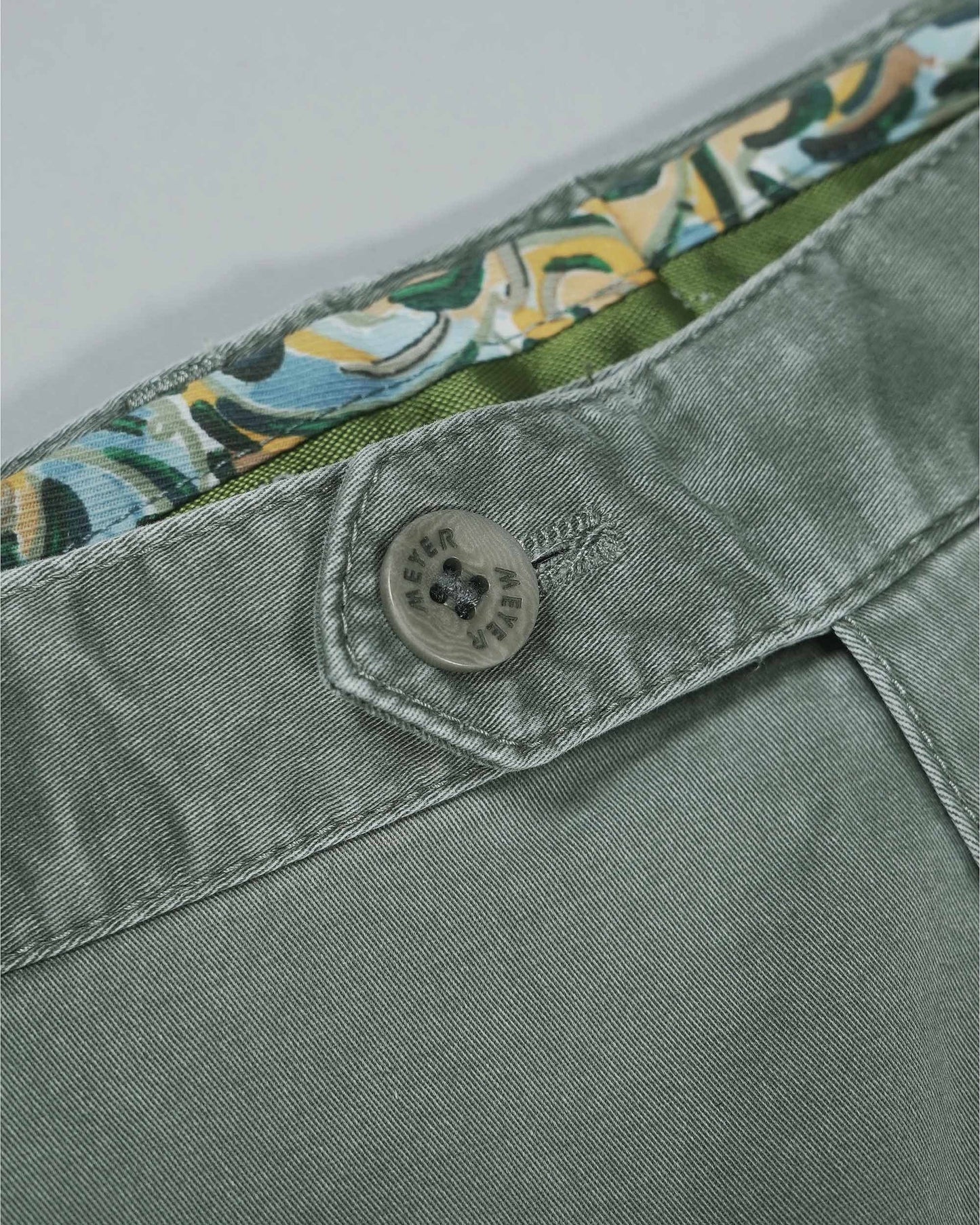 Meyer  223 Oslo Cotton Trousers 1-5054/25 - Green