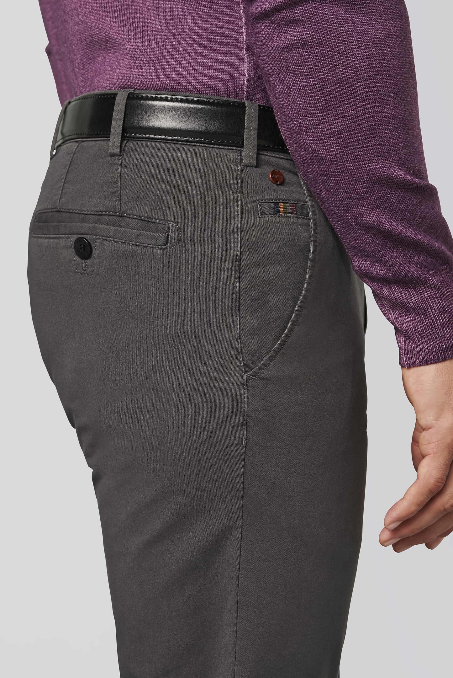 Meyer Roma 9-316 regular chino - Charcoal