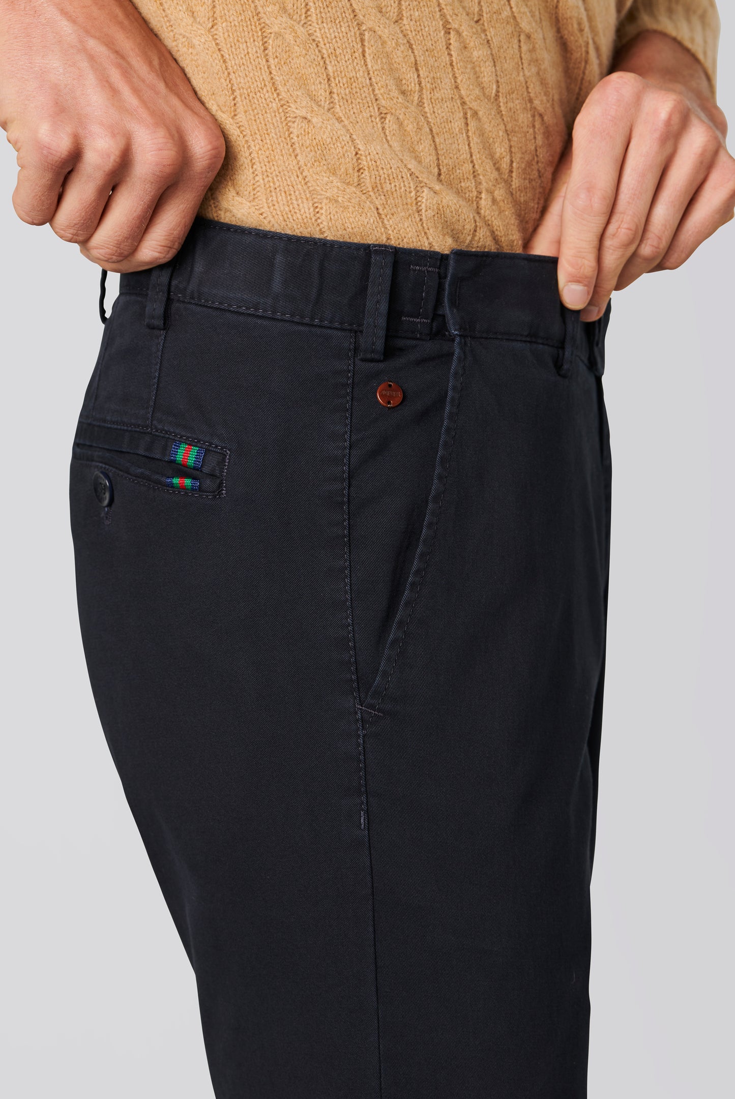 Meyer Flex Chino Oslo Modern Fit - Navy