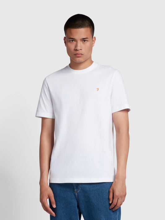 Farah Danny Regular Fit Organic Cotton T-Shirt - White