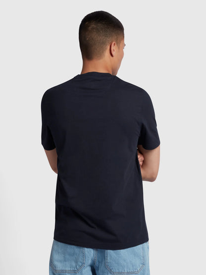 Farah Danny Regular Fit Organic Cotton T-Shirt - True Navy