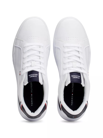 Tommy Hilfiger Contrast Piping Cupsole Trainers - White