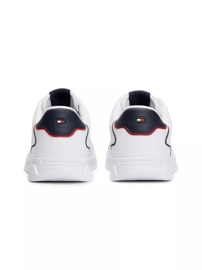 Tommy Hilfiger Contrast Piping Cupsole Trainers - White