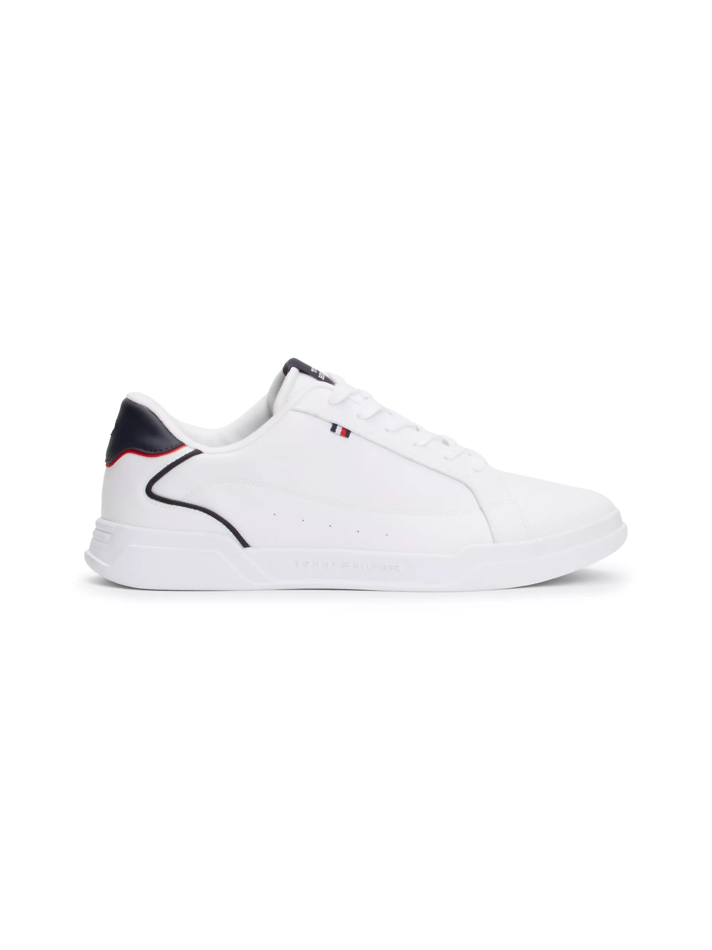 Tommy Hilfiger Contrast Piping Cupsole Trainers - White