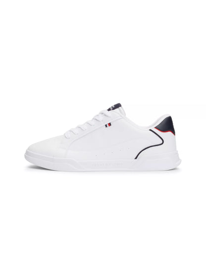 Tommy Hilfiger Contrast Piping Cupsole Trainers - White