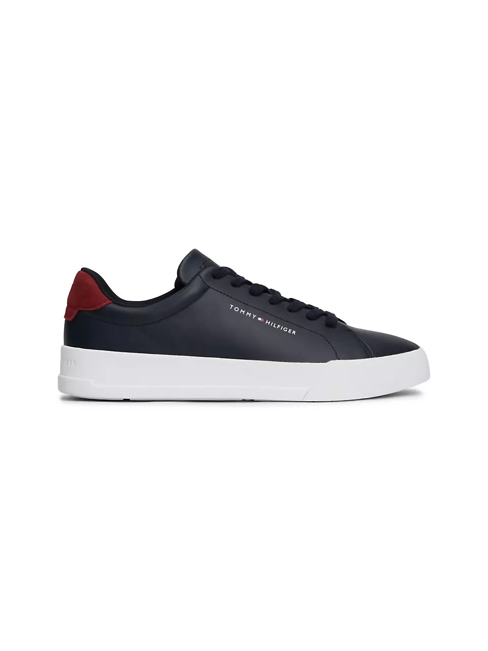 Tommy Hilfiger Leather Chunky Court Trainers - Desert Sky