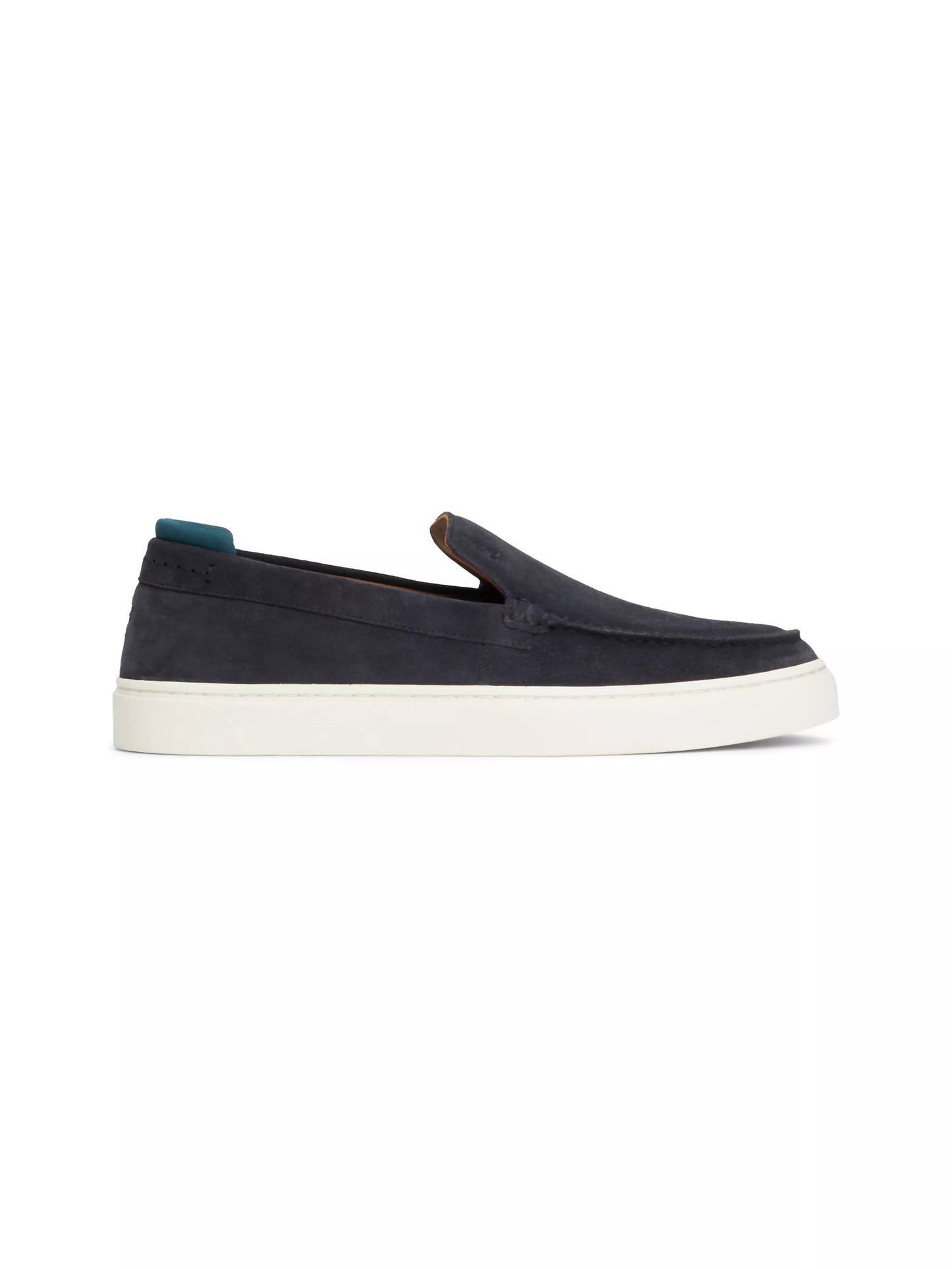 Tommy Hilfiger Suede Debossed Logo Loafer Trainers - Desert Sky