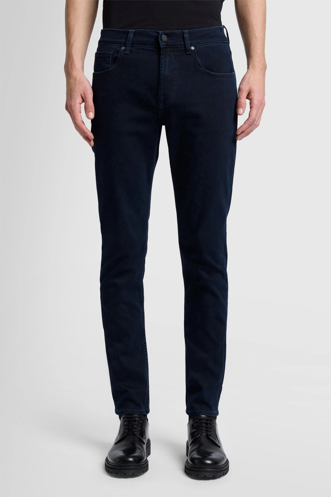 7 for All Mankind Slimmy Tapered Luxe Performance Eco - Blue Black