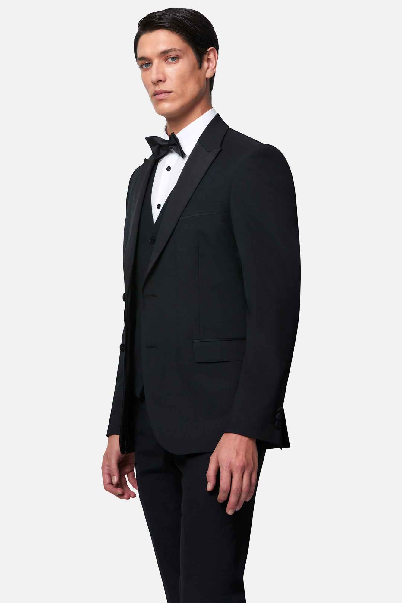 3PC Peak Lapel Tuxedo Black