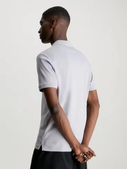 Calvin Klein Slim Polo Shirt - Silver