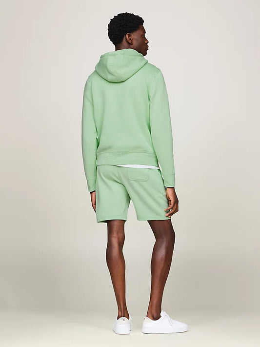 Tommy Hilfiger Logo Embroidery Regular Fit Hoody - Light Green