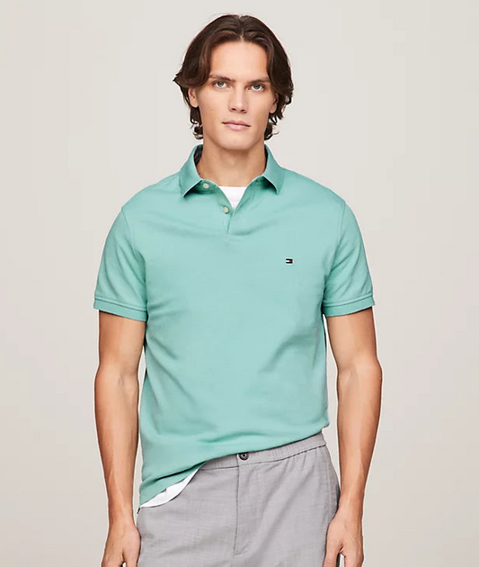 Tommy Hilfiger 1985 Collection Regular Fit Polo - Tradewinds Aqua