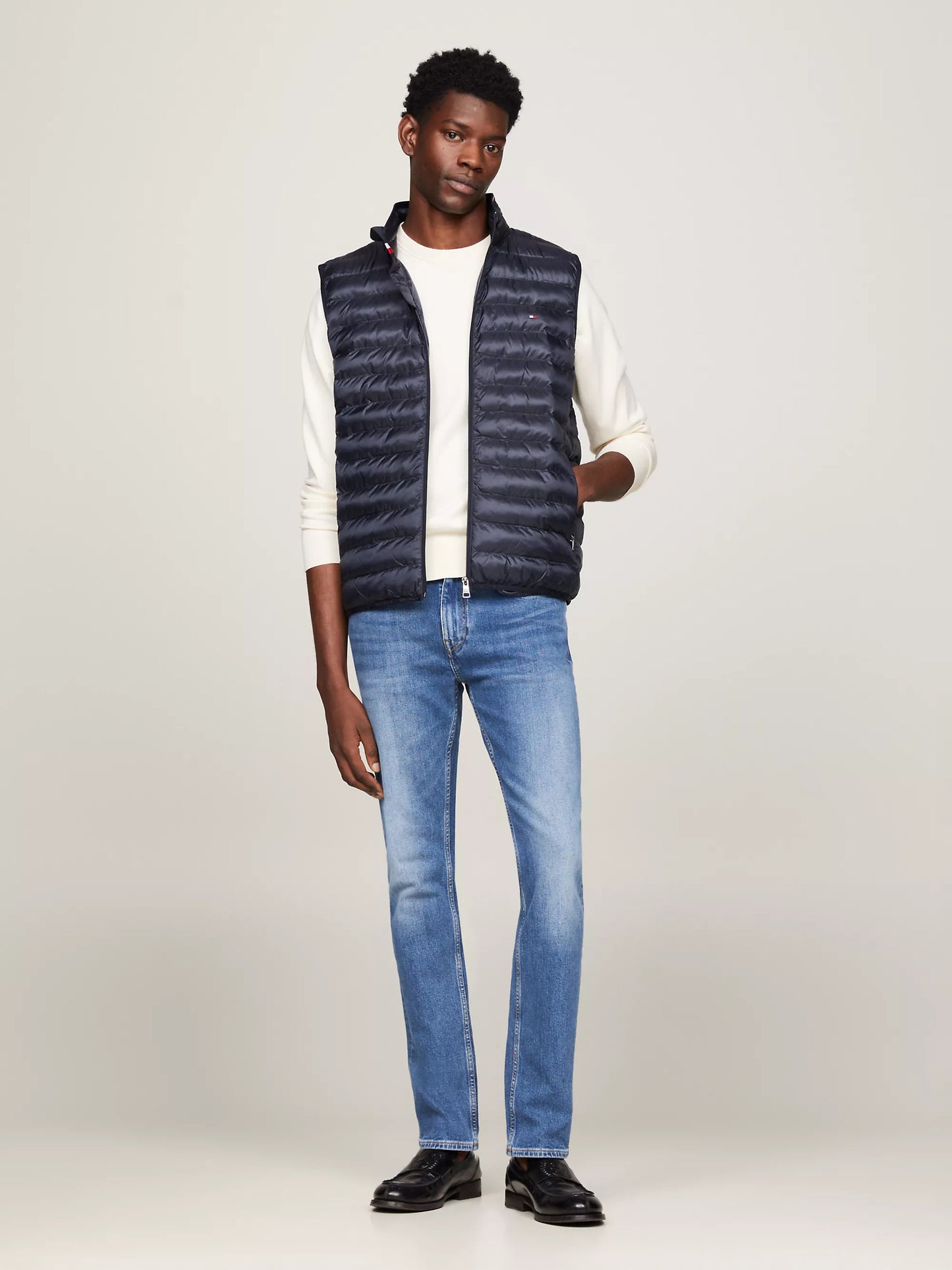 Tommy Hilfiger Water Repellent Packable Padded Vest - Desert Sky