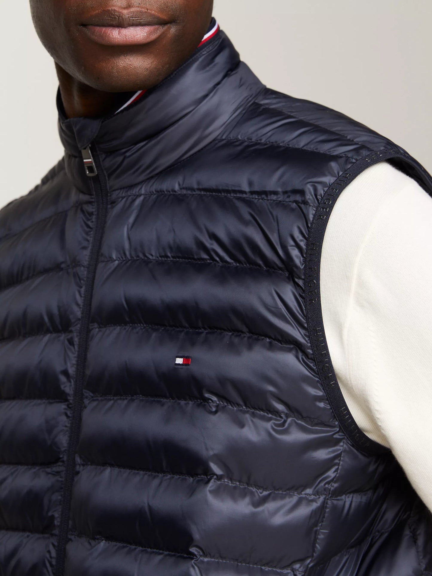 Tommy Hilfiger Water Repellent Packable Padded Vest - Desert Sky