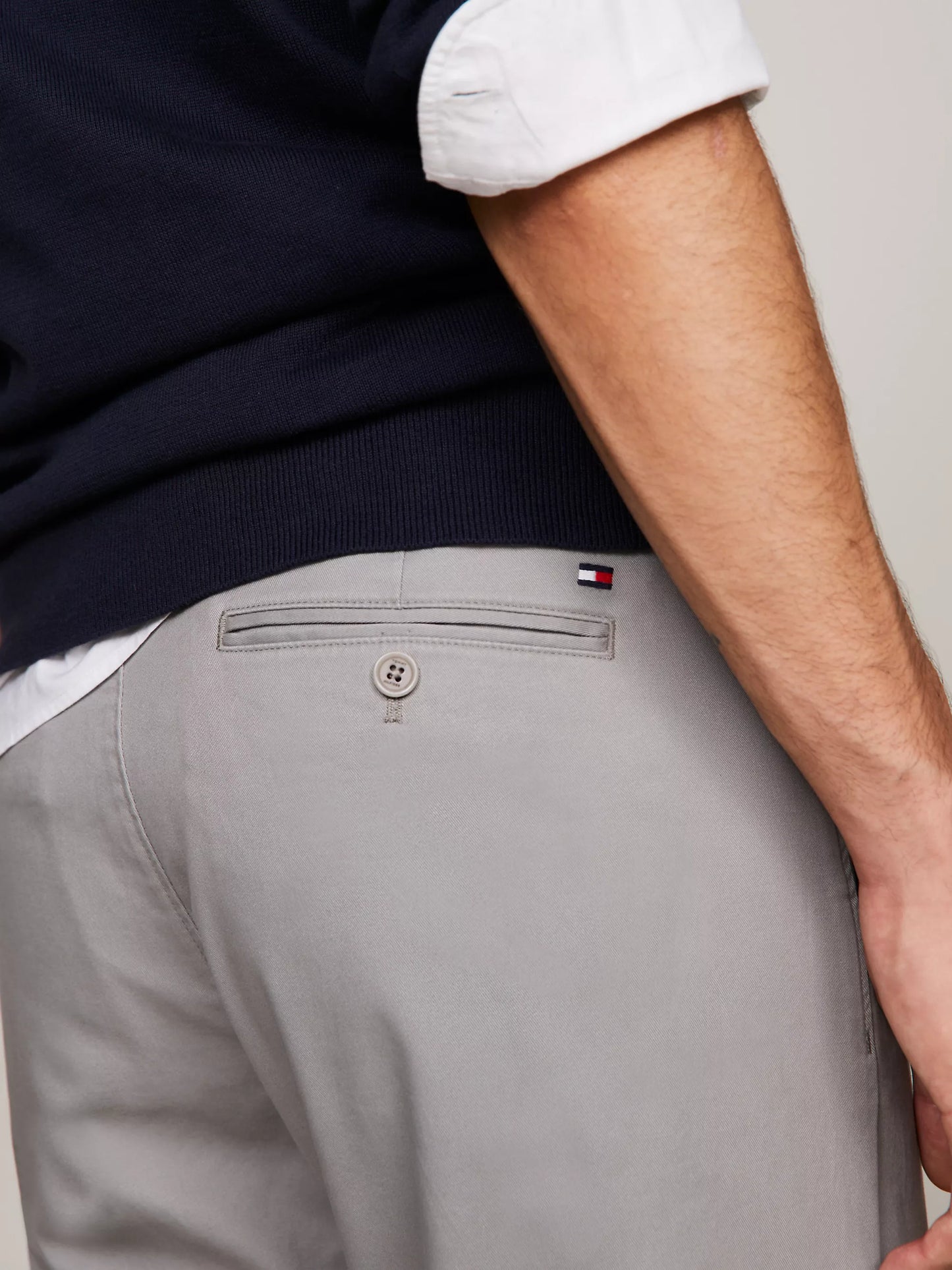 Tommy Hilfiger 1985 Collection Bleecker Pima Slim Chinos - Hydrogen Grey