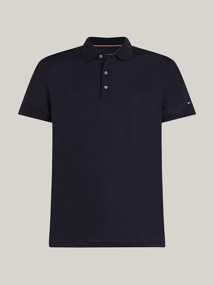 Tommy Hilfiger Tonal Tipped Mercerised Slim Fit Polo - Desert Sky