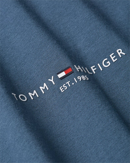 Tommy Hilfiger Tipped Logo Slim Fit T-shirt - Aegean Sea