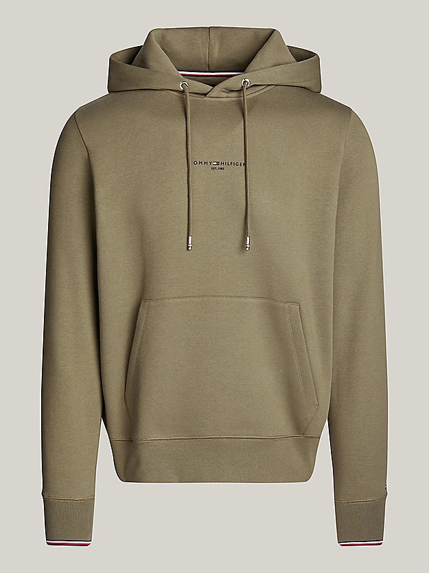 Tommy Hilfiger Tipped Cuffs Hoody - Battle Green