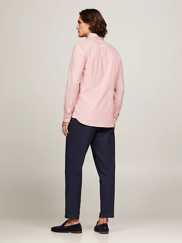 Tommy Hilfiger Flex Dobby Slim Fit Shirt - Teaberry Blossom