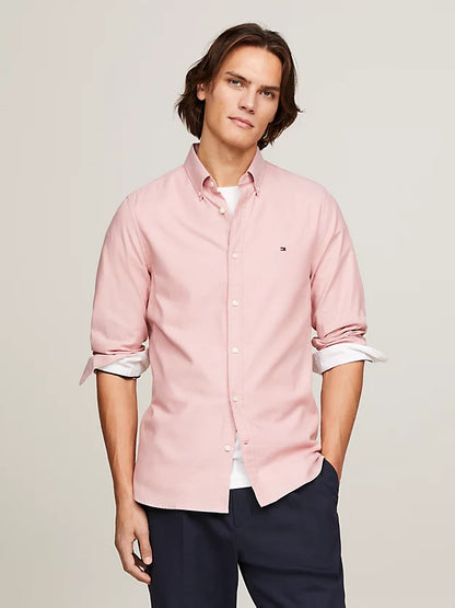 Tommy Hilfiger Flex Dobby Slim Fit Shirt - Teaberry Blossom