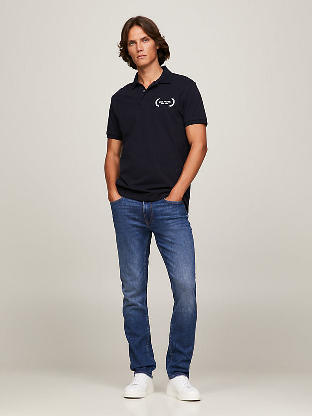 Tommy Hilfiger Denton Fitted Straight Faded Jeans - Mandall Indigo